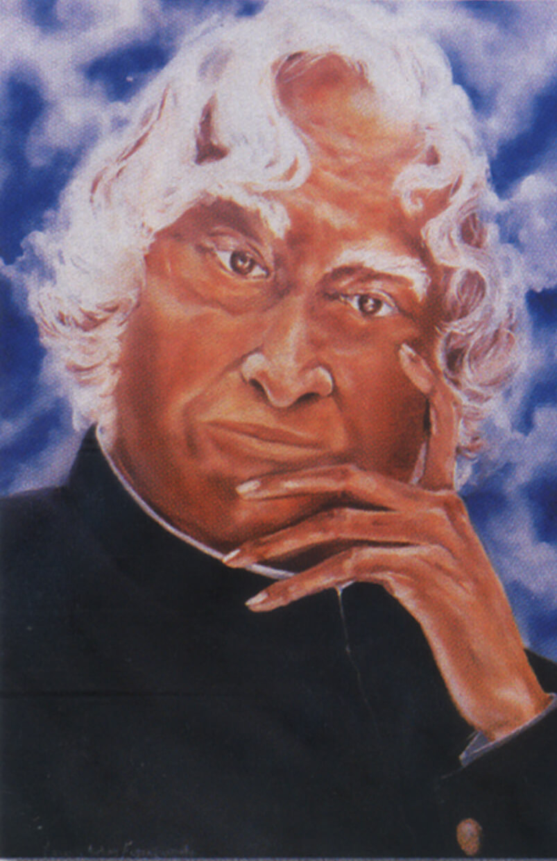 Live Portrait Painting of His Excellency Dr. A.P.J. Abdul Kalam,  President of India