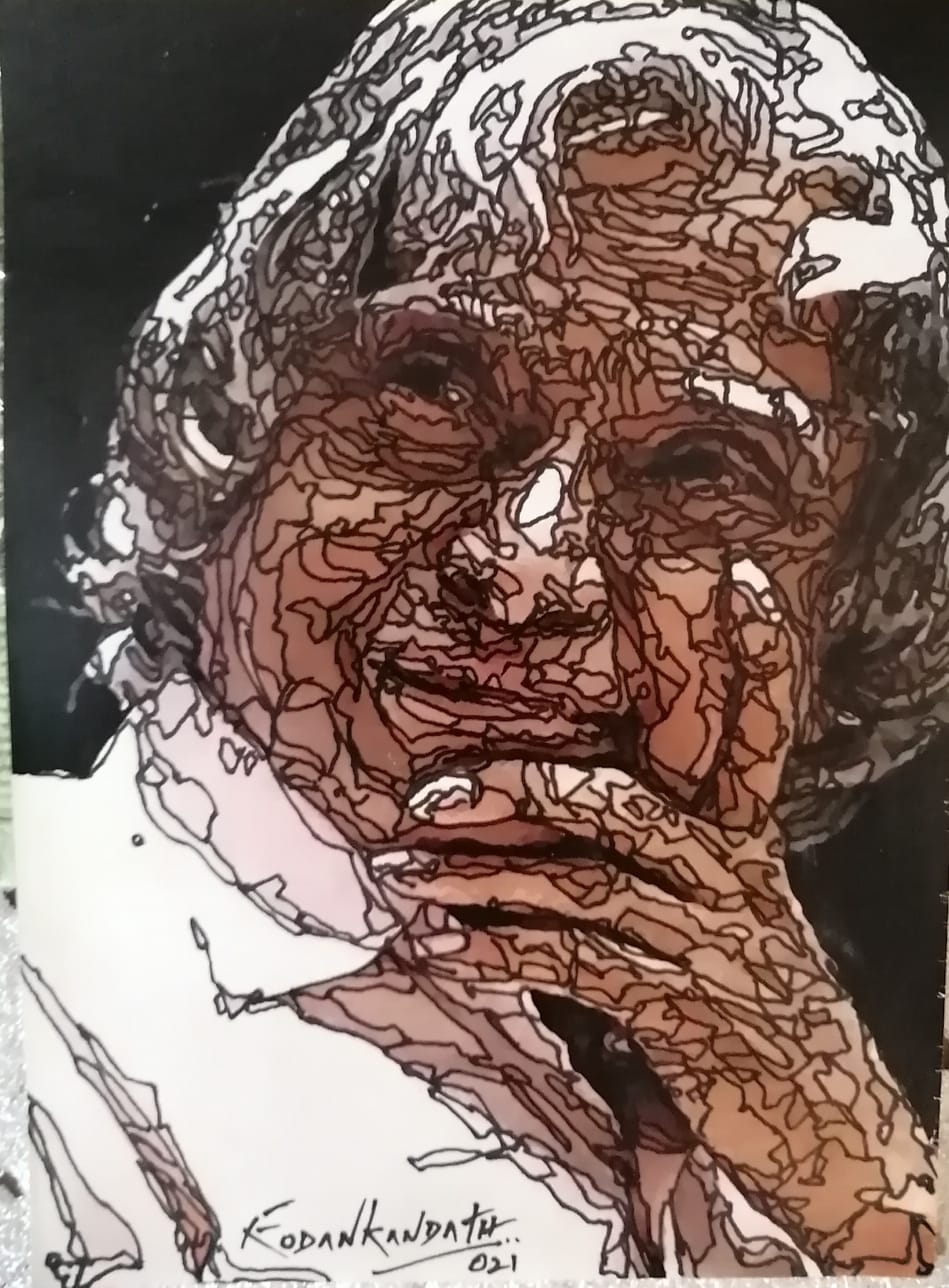 Painting of His Excellency Dr. A.P.J. Abdul Kalam,  President of India