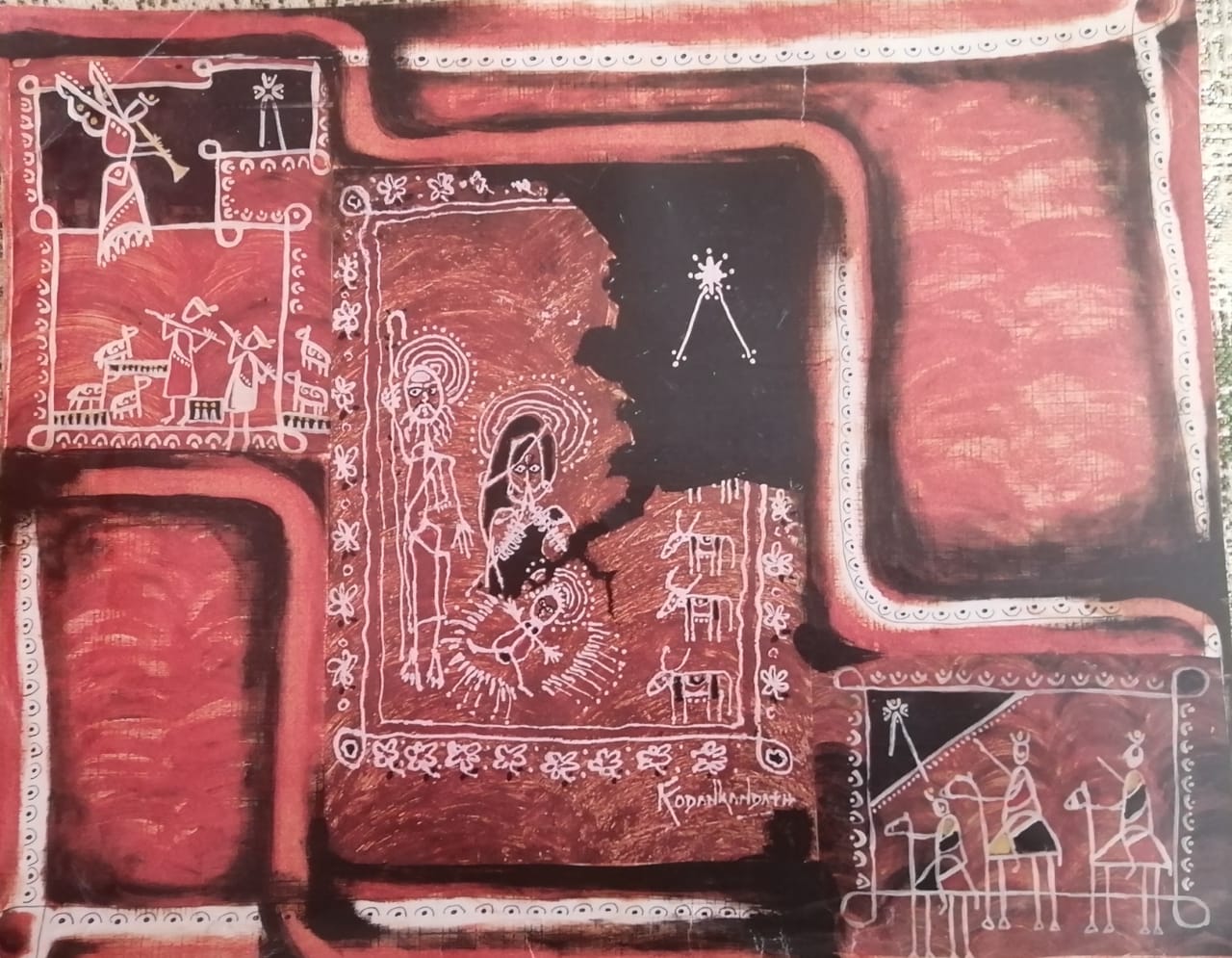 Christmas CRIB in Warli Style