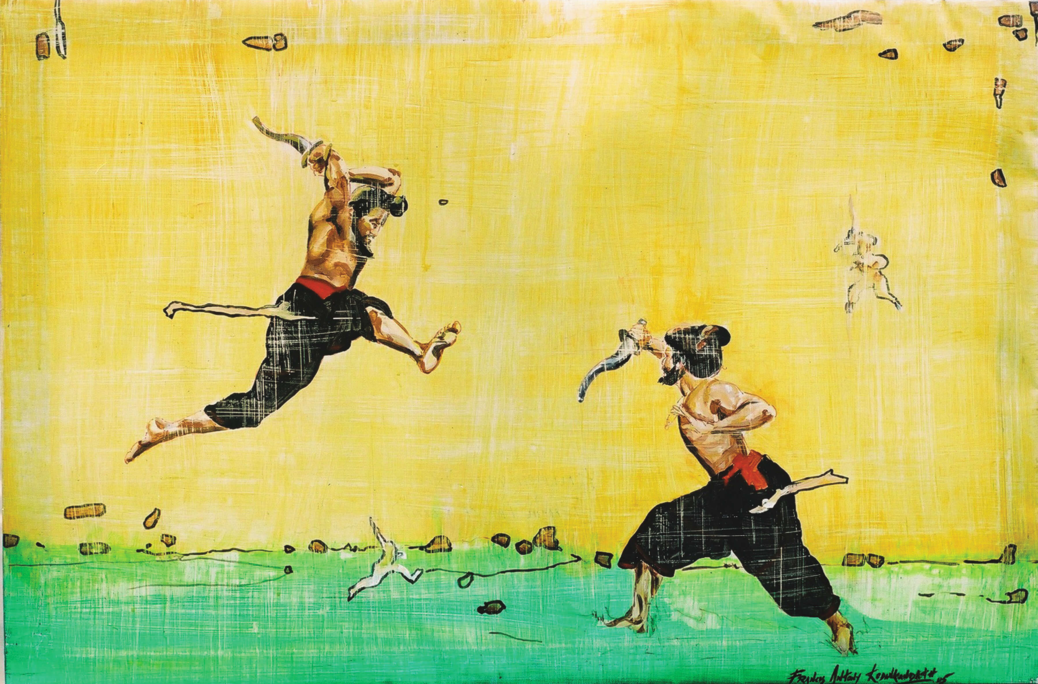 Kalaripayattu, the traditional martial art form of Kerala